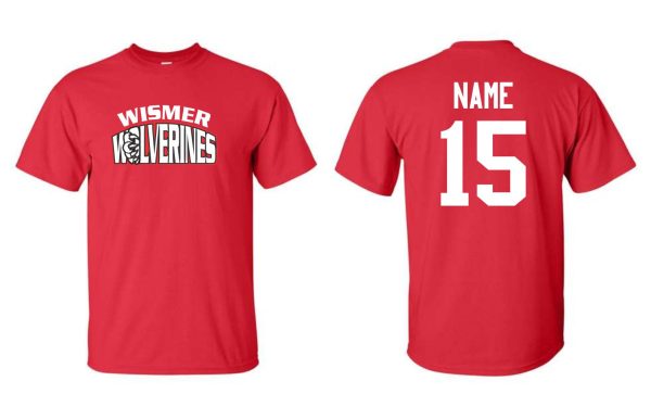 #3- Red (Team) Cotton T-Shirt- Printed